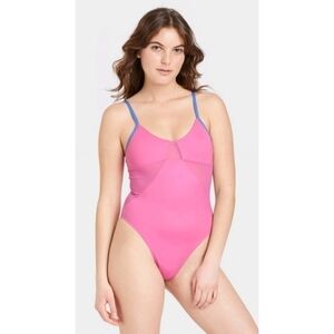 Colsie Mesh Pink Bodysuit